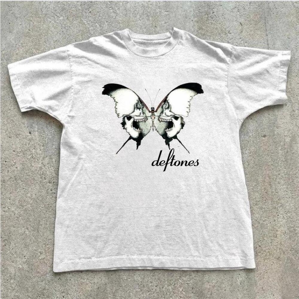 Deftones White Butterfly Band Tee